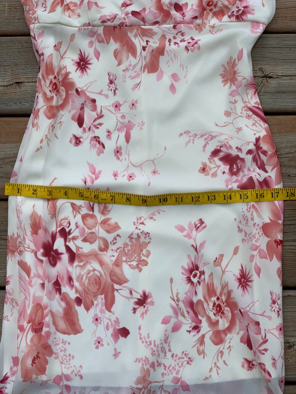 Vintage Slip Dress 11 Cream Pink Floral Sheer Chiffon Midi Sleeveless Romantic - Picture 12 of 14